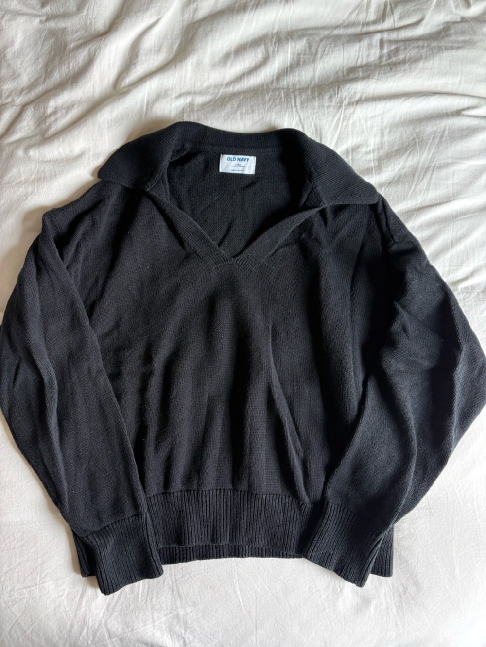 Old Navy Large Tall 100% Cotton Polo Sweater